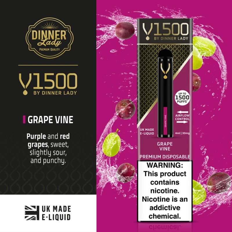 DINNER LADY V1500 DISPOSABLE - GRAPE VINE